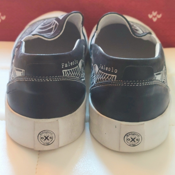 O.X.S. graphic printed slip-on leather sneakers, EU41, NWT unisex - Picture 6 of 12